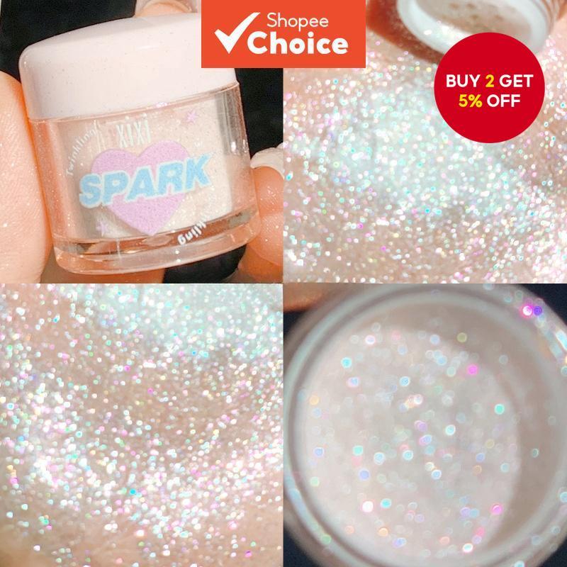 Ultra-Shiny Highlighting Eyeshadow Powder, Glittering Pearl Powder, Super Sparkly