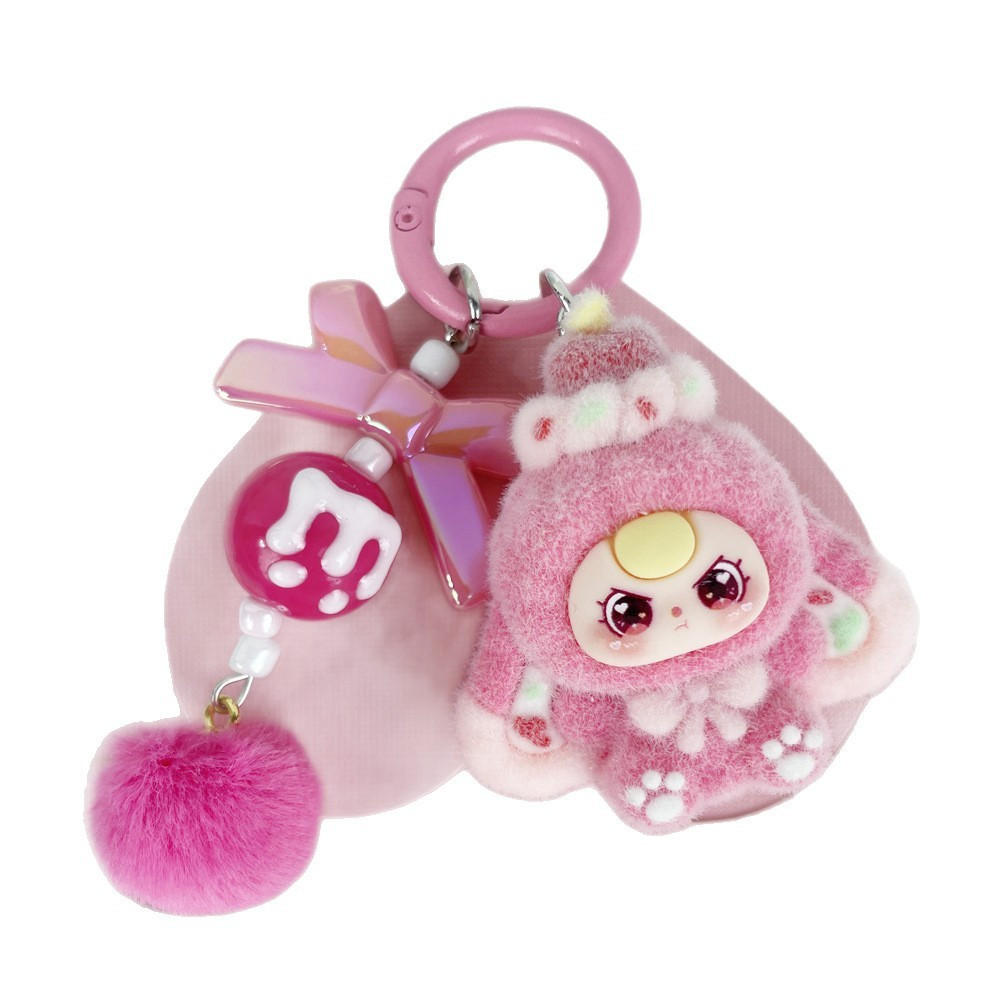 Cartoon Doll Keychain Kawaii Pendant For School Bag Backpack Phone Charm Cute Gift For Girls Party Graduation Favors