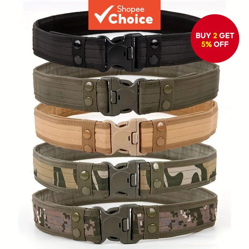 Tactical Oxford Belt for Men - Abrasion-Resistant Adjustable Waist Strap for Outdoor Training, Work