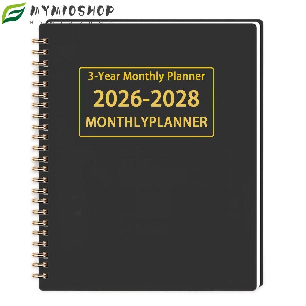 MIOSHOP 3 Years Monthly Planner, A4/A5 2026-2028 Calendar Book, Premium Yearly Goals Smooth Writing Annual Summary Agenda Calendar Academic Year