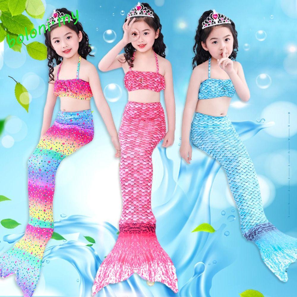 [COD] Mermaid Swimsuit, Swimsuit Swimming Dress Fish Tail Swimming Suit, Comfortable Princess Dress Beach Clothes Fashion Design Summer Beach Wear Party