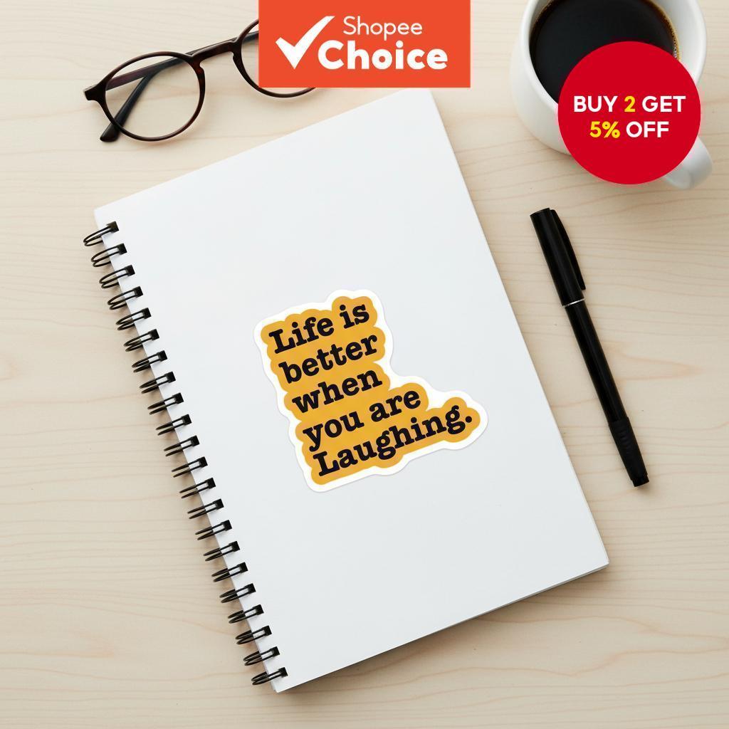 50 Waterproof Inspirational Quote Stickers - Vinyl Decals for Notebook, Travel Mug & Luggage (English Reward Decals) 50 Pelekat Inspirasi Kalis Air - Vinyl Decal untuk Buku Nota, Mug Perjalanan & Bagasi (Pelekat Ganjaran Bahasa Inggeris)