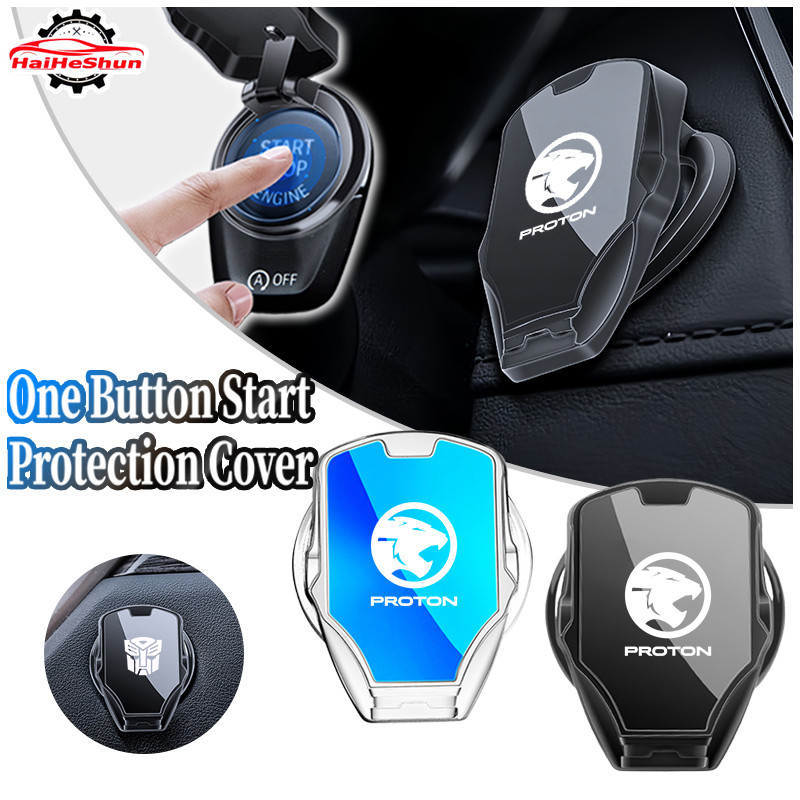 Proton Car New One Click Start Modification Button Zinc Alloy Car Engine Ignition Push Start Button Cover Car Accessories For Proton S70 Saga Persona X50 X70 Wira Iriz Exora X90