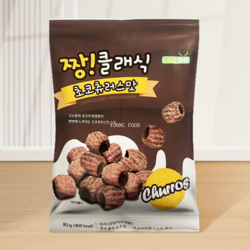 !Korea Imported Snacks Chocolate Flavor Crispy Rings (Puffed Food) 0g Snack Food#2025.5.14#