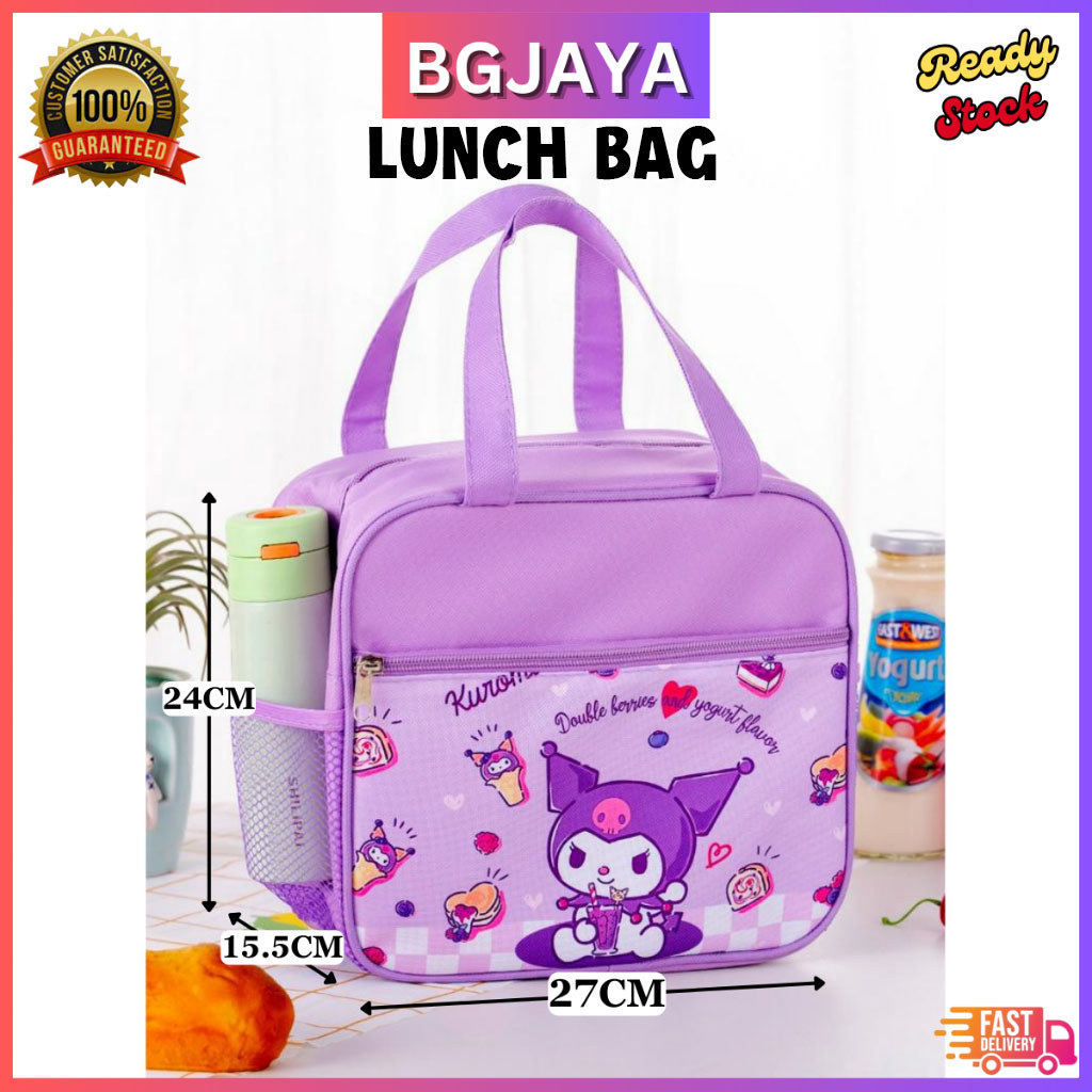 NEW Cartoon Lunch Box Bag Waterproof Bag Cartoon Canvas Handbag (BGJAYA)