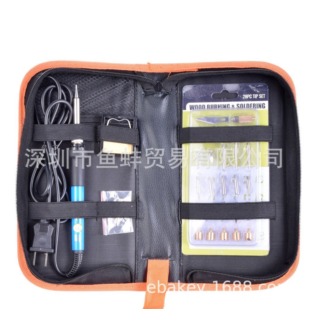 Set Soldering Iron Engraving American Standard Electric Soldering Iron Soldering Brush European Standard Set Soldering Brush Temperature Adjustment 1JUR