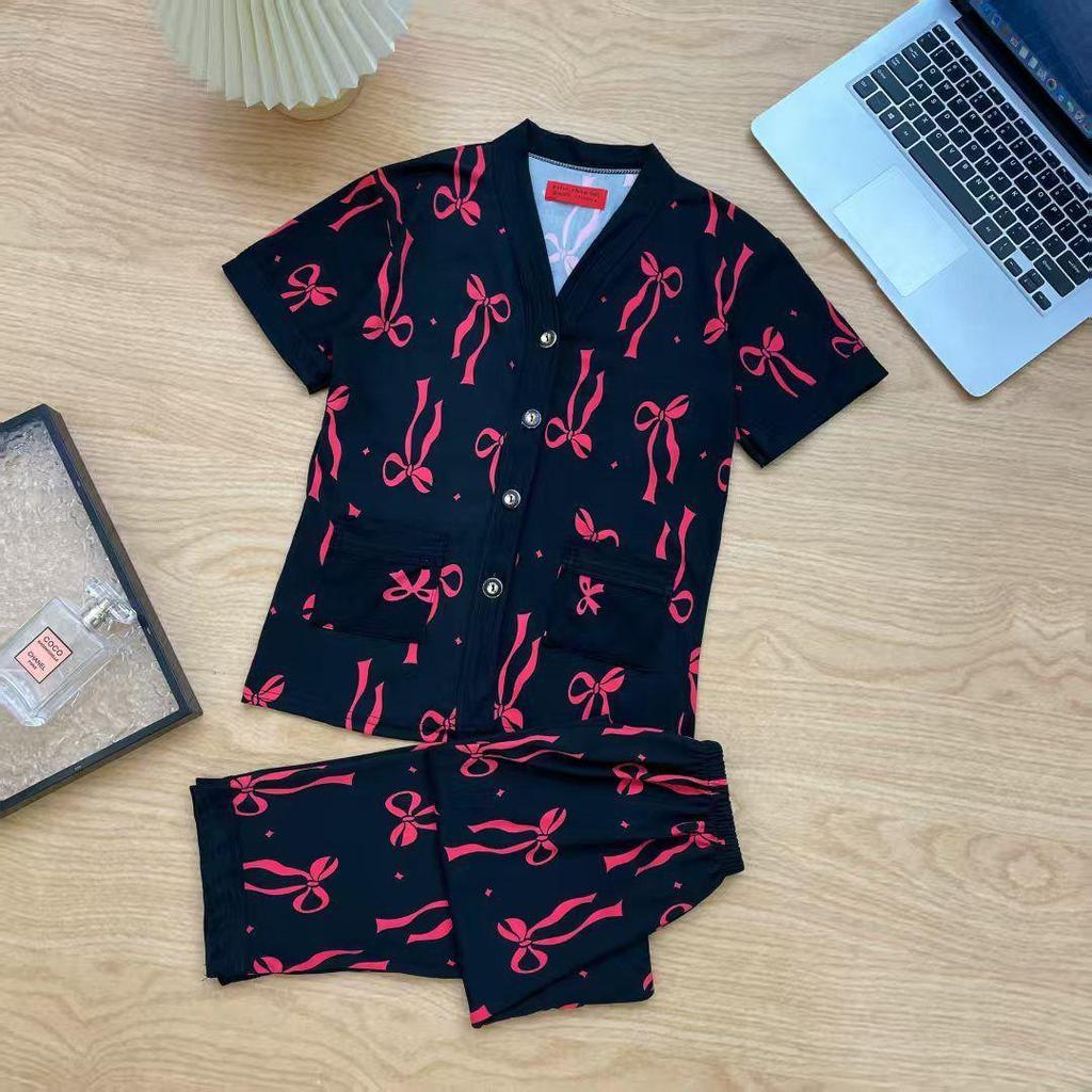 (VITRI SHOP) KIDS PYJAMAS BUTANG ,WARNA TAK PUDAR,MEMERI,COTTON MIX POLYSTER,LENGAN PENDEK SELUAR PANJANG