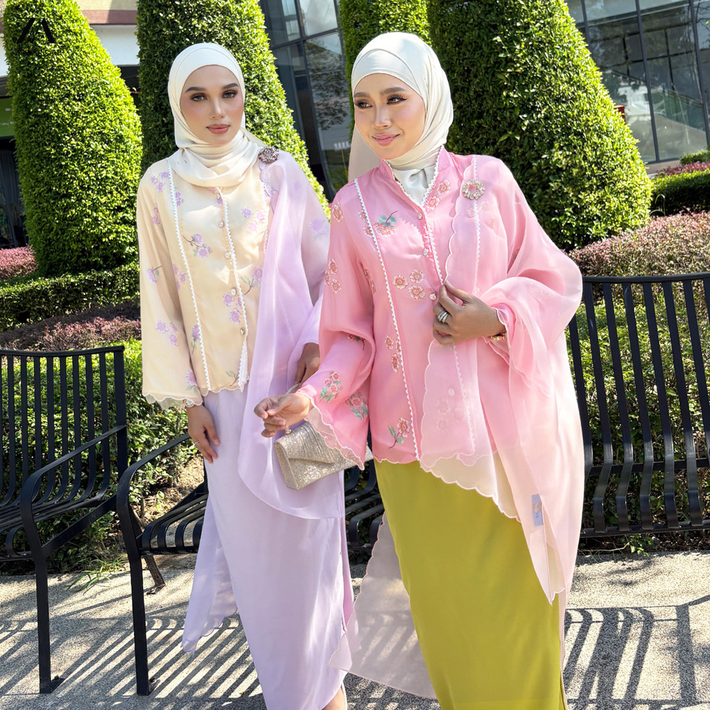 ZOE ARISAH Svenia Kurung Moden Muslimah Printed Floral Wanita 2026 Baju Raya Chiffon Luxury Flowy Elegant New ZOE ARISSA