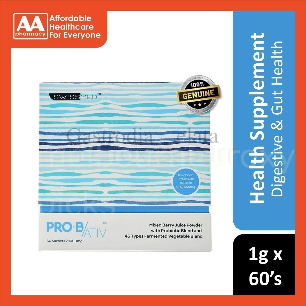 【buy 3 free 1】EXP 06 2027
调节肠道 免疫系统 Swissmed Pro-B/Ativ (Probiotic + 45 Types Fermented Vegetab 提高免疫系統 降低外陰陰道念珠菌復發的風險