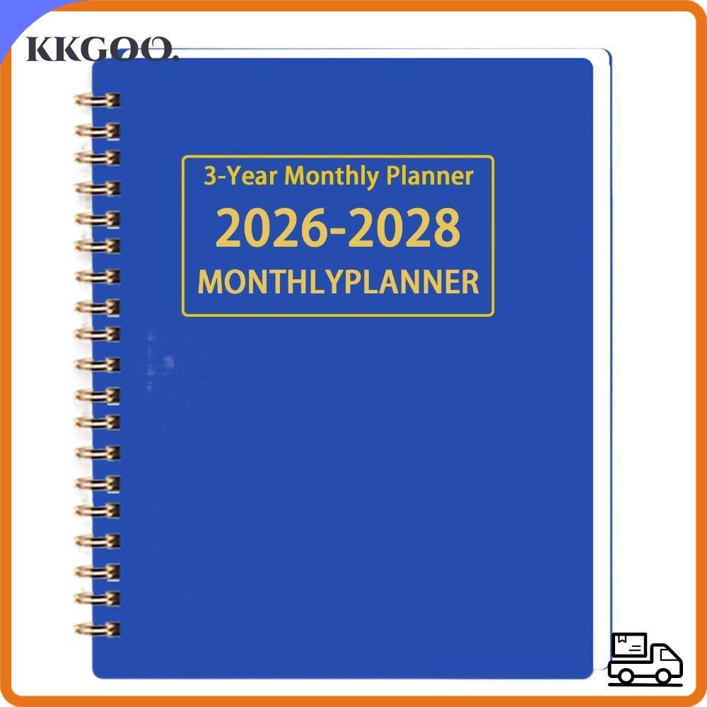 KKGOO 3 Years Monthly Planner, A4/A5 2026-2028 Calendar Book, Premium Yearly Goals Annual Summary Smooth Writing Agenda Calendar Academic Year