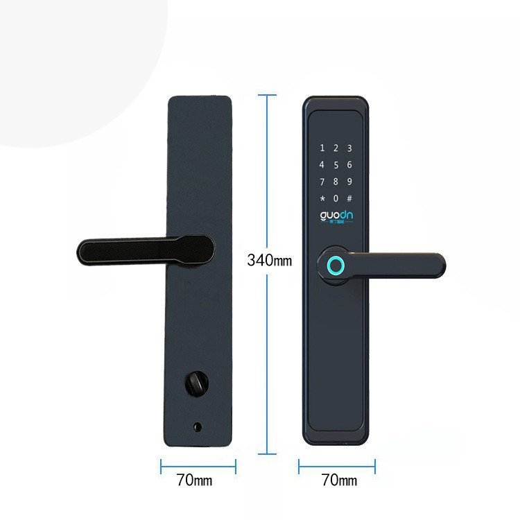 Kunci Pintar Super SIM NFC Buka Kunci Kunci Elektronik Disambungkan Kata Laluan Cap Jari Kad Leret LORACAT-1NB Kunci Disambungkan