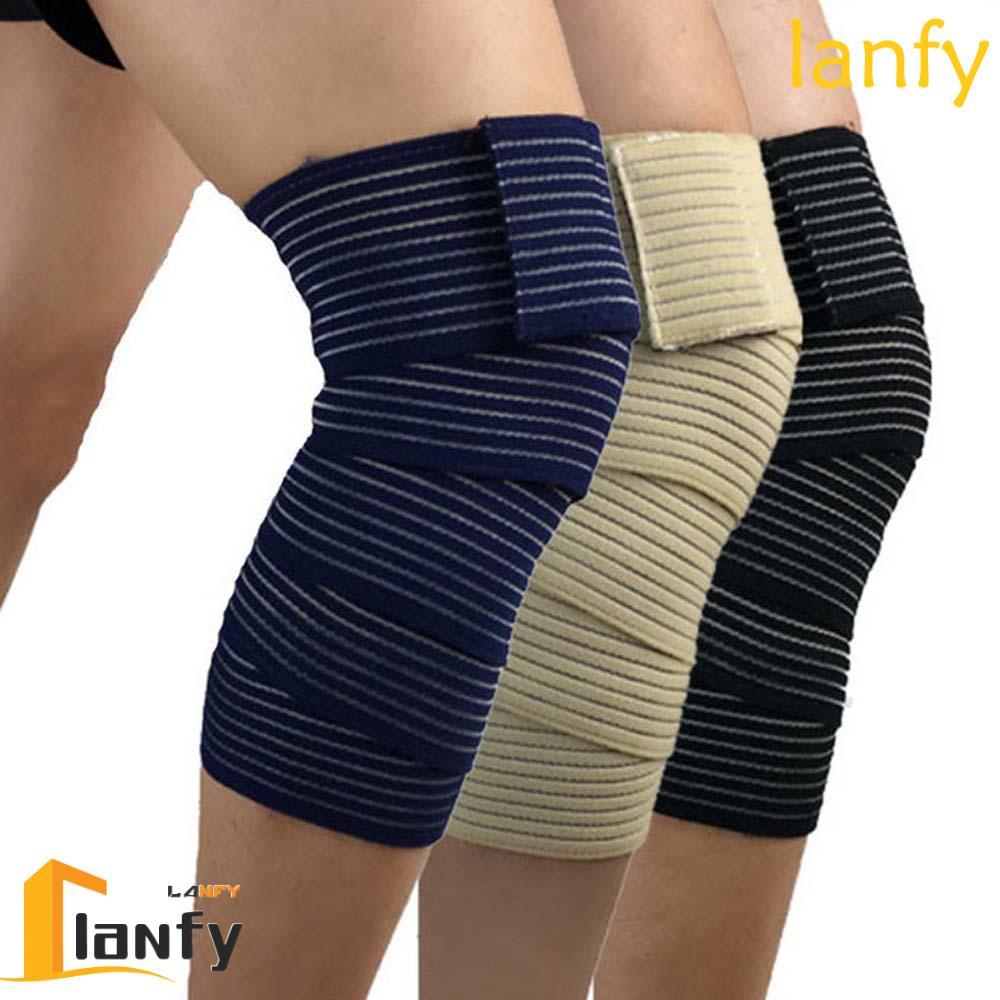 LANFY Wraps Support Protector Elastic Thigh Knee Compression Bandage Powerlifting Calf leg Gym Ankle Ankle brace support