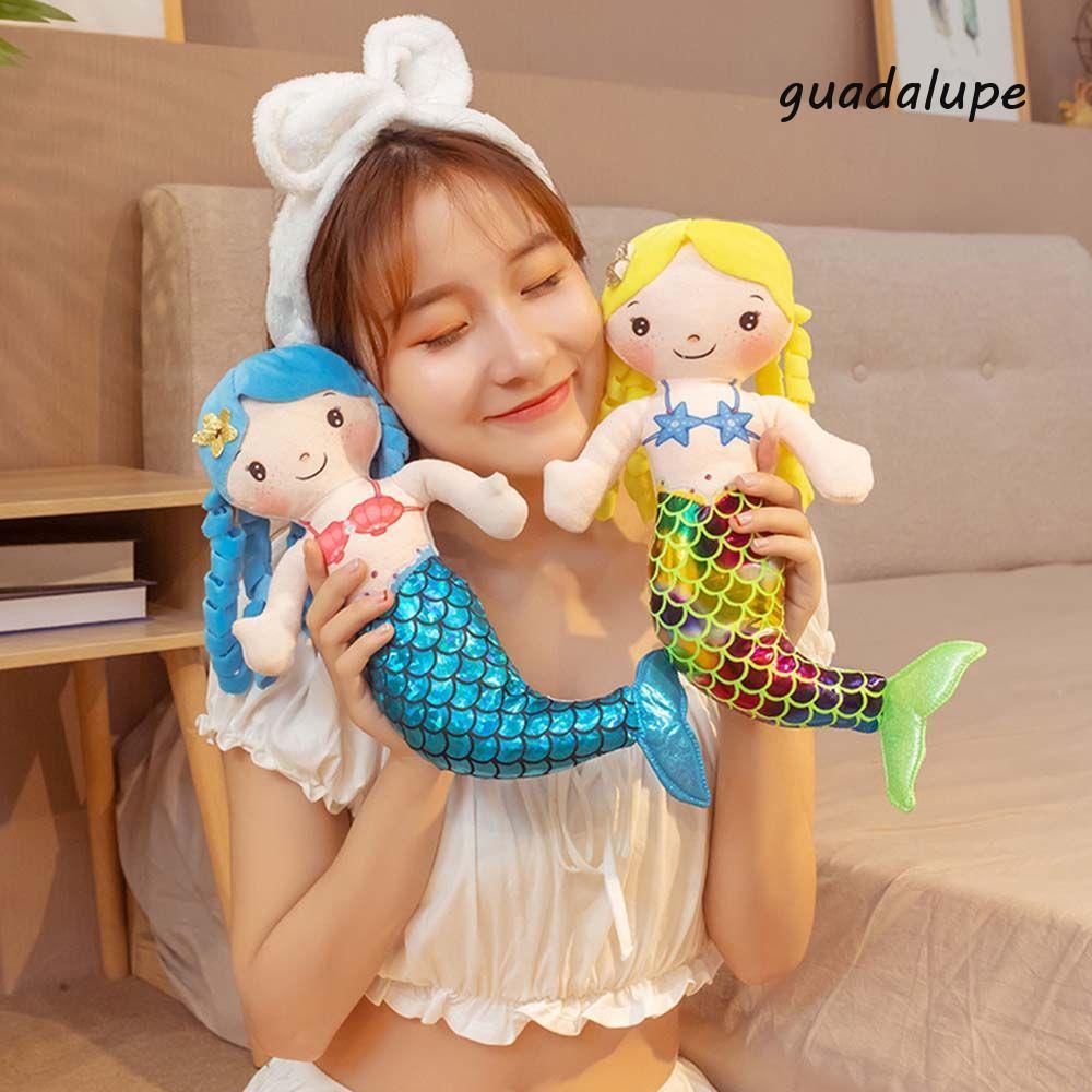 GUADALUPE Mermaid Plush Toy Girls Birthday Gifts 30cm Stuffed Plush Toys Children Doll Pillow Stuffed Toys