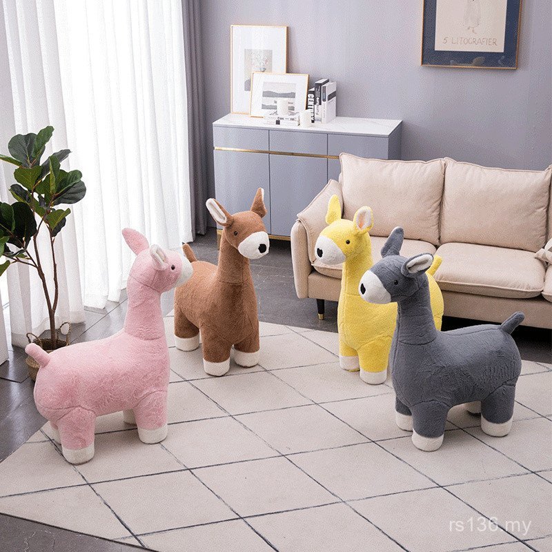 Animal Stool Seat Sofa Gift Small Donkey Creative Ornaments Stool Living Room New Style Kindergarten Home Furnishing 3P57