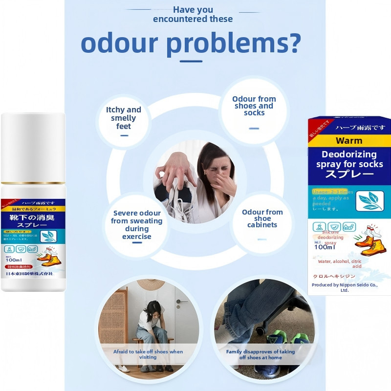 Eco Friendly Shoe Sock Odor Neutralizer Spray Destroys Odor Molecules Not Just Masks Smell Lasting Freshness