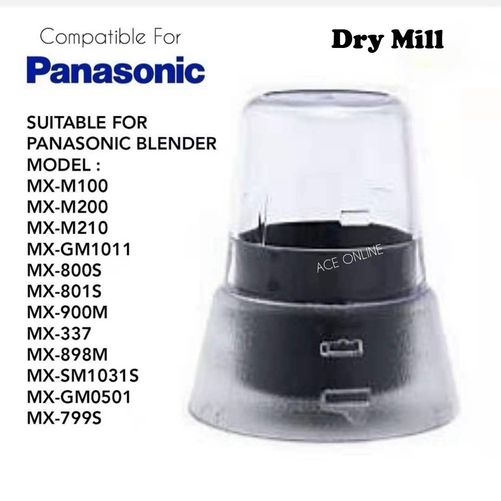 PANASONIC Blender Jug Small Dry Mill, Safety lock /PANASONIC Blender Jug Kering