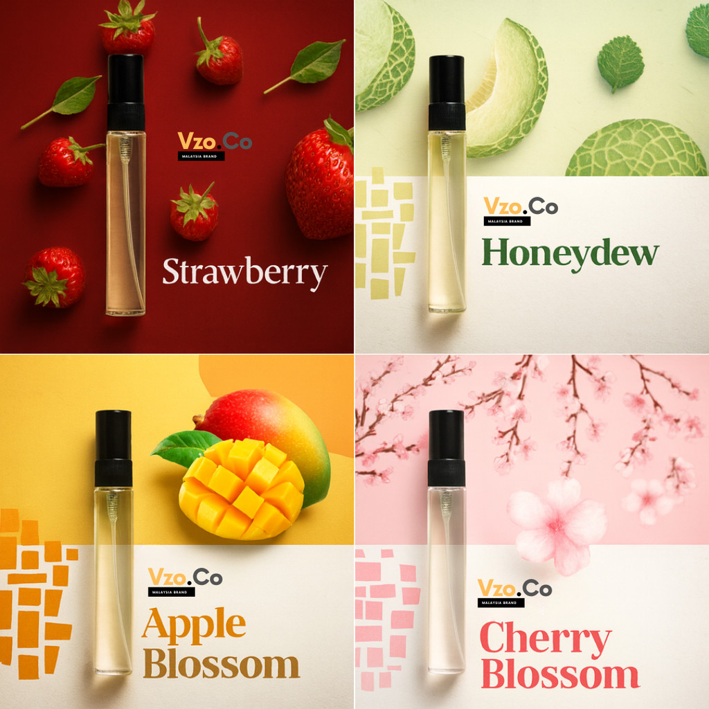 Perfume Fruitty Series Lasting Strong Scent Tahan Lama Perfume Manis Sweet Borong