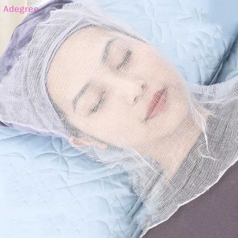 Adegree 50/100Pcs Pure Cotton Soft Beauty Salon Apply Soft Mask Beauty Gauze Block Disposable Mask Special Face Skin Care Management 
