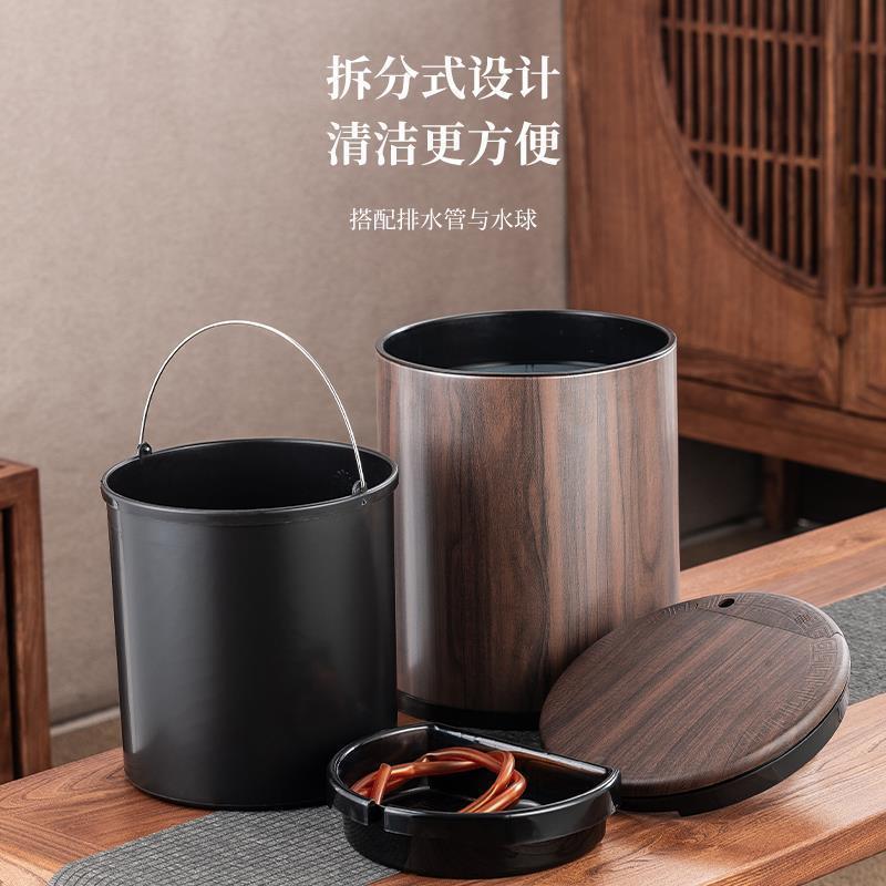 Smart Tea Bin Full of Water Automatic Reminder Tea Bin Tea Tray Overflow Alarm Tea Residue Bin Tea Table Waste Water Bin Trash Can h