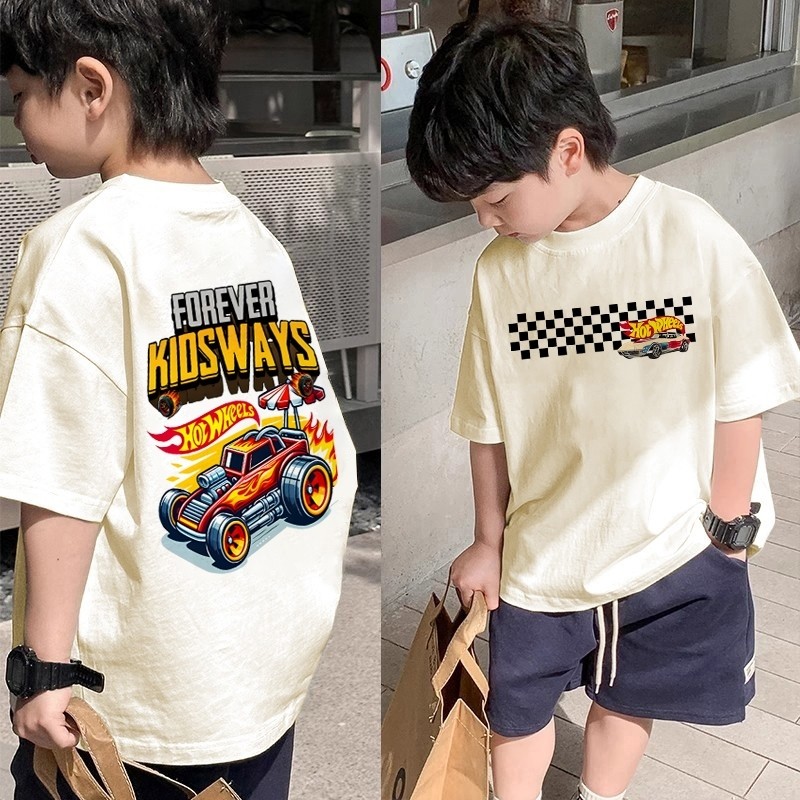 【220G 100%Cotton T-shirt】NELLY Boys' T-shirt | Korean printed design | Fashionable printed children's clothing |