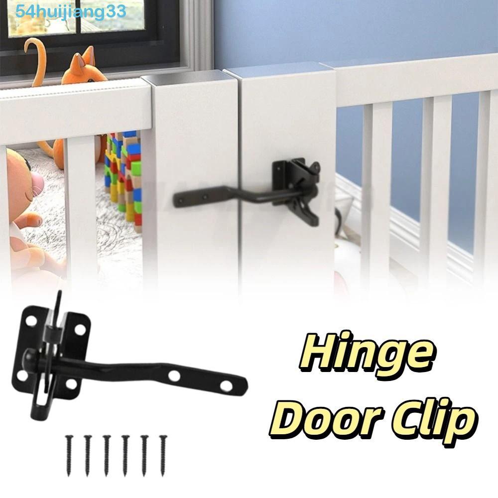 HUIJIANG Self-Locking Gate Lock, Post Mounted Carbon Steel Fence Gate Lock, Cross-border Multi-Functional Heavy Duty Automatic Auto Lock Pasture Fencing