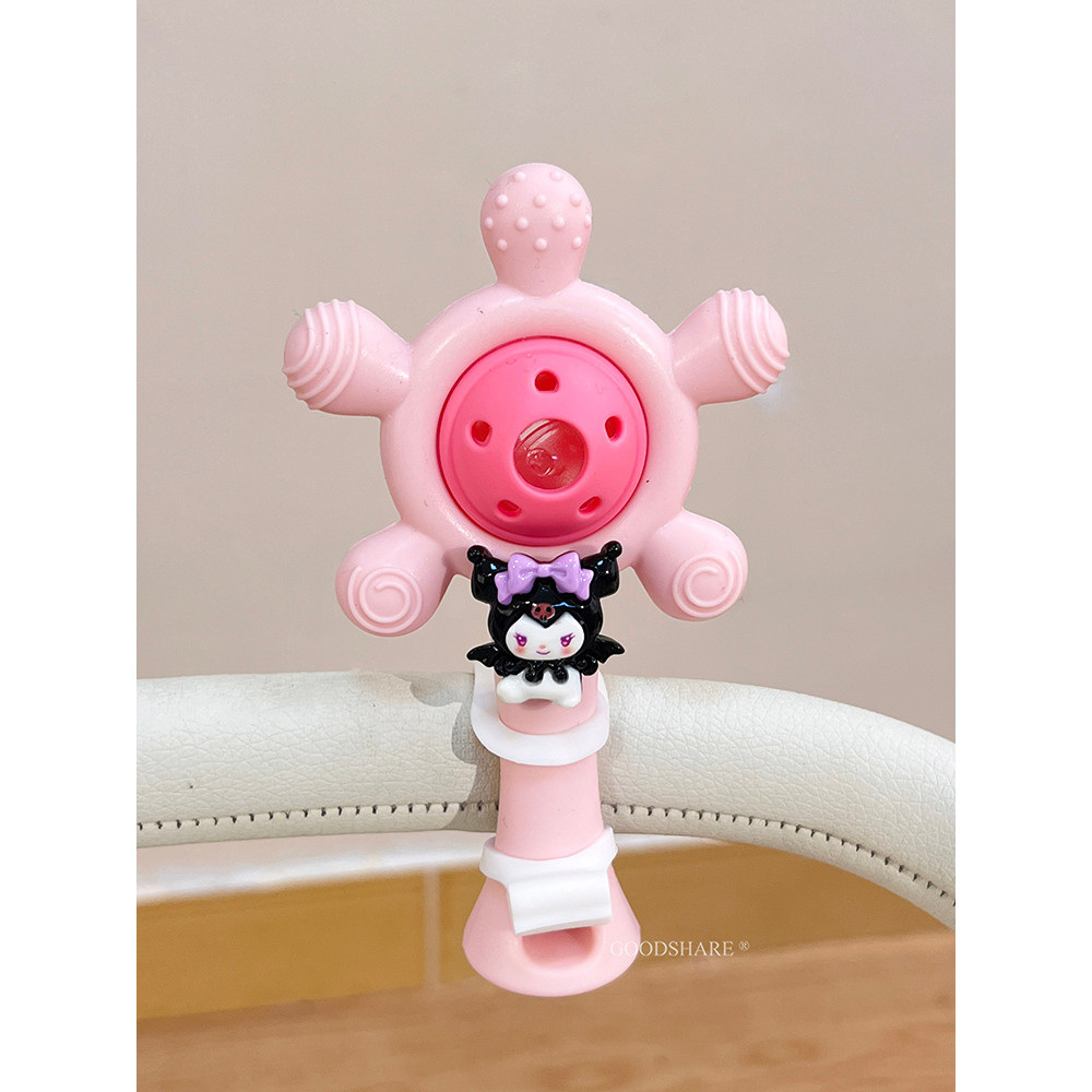 Baby Stroller Rattle Bell Sounding Toy Cute Cartoon Baby Educational Early Education Walking Baby Stroller Decoration Ornaments