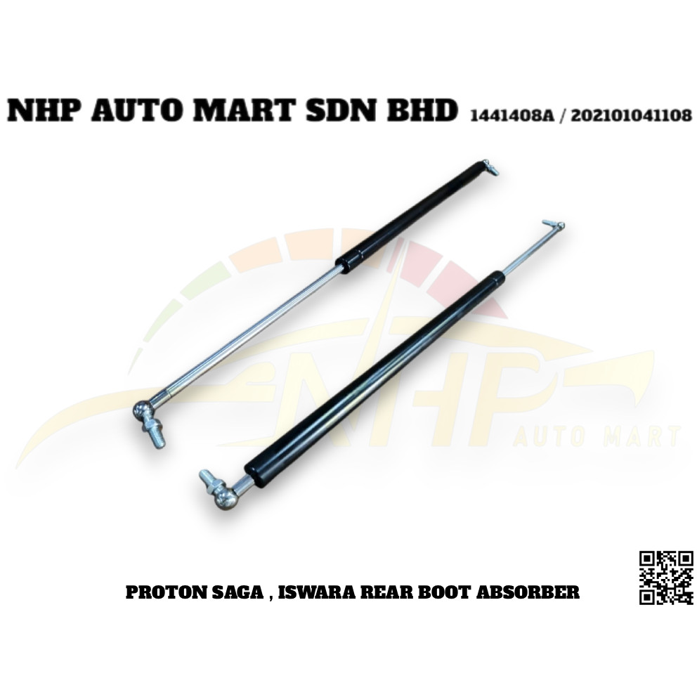 OEM Proton Saga, Iswara, Iswara LMST Rear Boot Absorber / Damper (Aeroback) 1 Pc (1 Batang Harga) PRODUK BARU