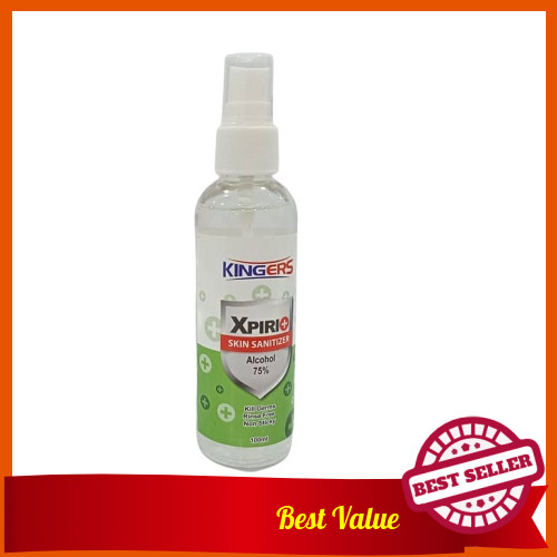 [ Local Ready Stocks ] KINGERS Xpiri Skin Sanitizer 100ml (PEPPERMINT SMELL) KINGERS Pembasmi Kuman Bakteria 100ml