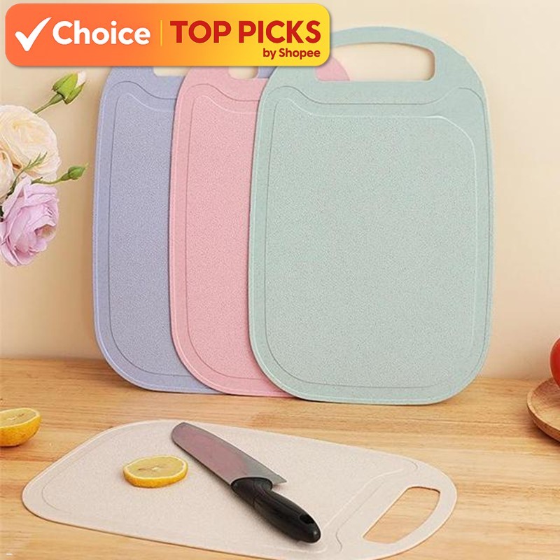 Eco-Friendly Organic Wheat Straw Chopping Board – Durable, Lightweight & Safe for Daily Use (Random Colour)