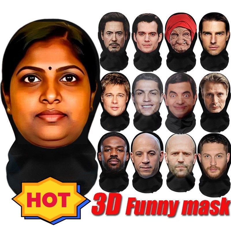 2026 NEW Halloween Mask for Cosplay Role Play Masquerade Costumes Dress Up Celebrity Realistic Face Masks Balaclava Headgear