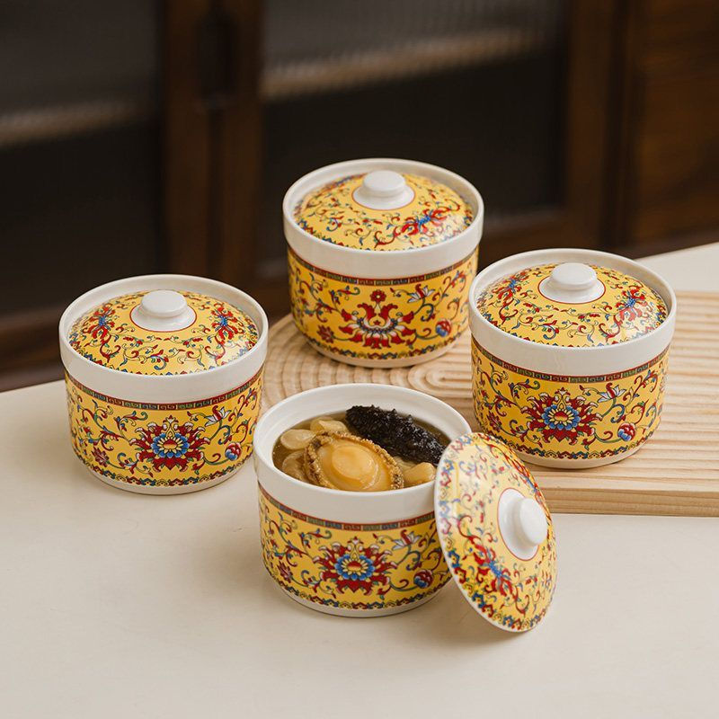 Bestseller] Periuk rebus seramik bersalut enamel untuk kegunaan rumah, periuk sup seram…