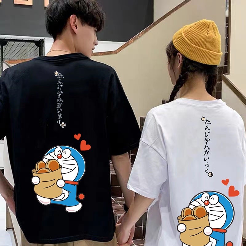 S-5XL **READY STOCK** Doraemon Shirt Cartoon DoraemonT-shirts Short Sleeves T-Shirt Fashion/Oversize/Couple