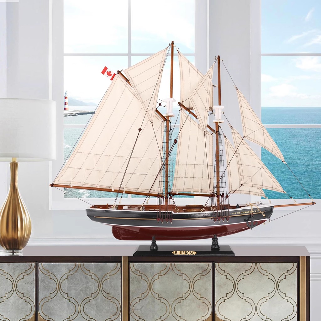 Best 66cm Nautical Home Office Desk Decor Maritime Collectible for Ship Wood Craft Sailing Yacht Display Wooden Ship Model