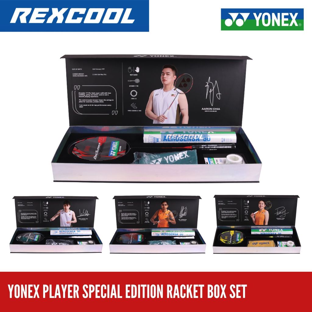 YONEX Player Edition Racket Box Set | Swing For Glory | Aaron Chia | Soh Wooi Yik | Thinaah | Pearly Tan