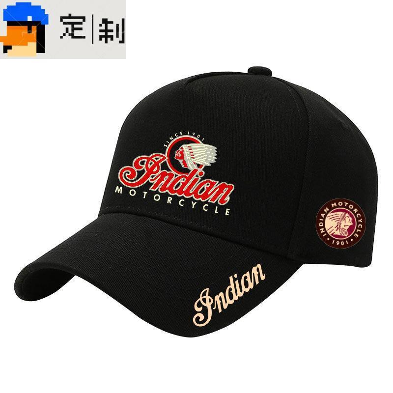 [ada stok] Topi besbol gaya punk jenama bergaya Amerika India untuk penunggang motosikal, pelindung matahari, gaya hip-h