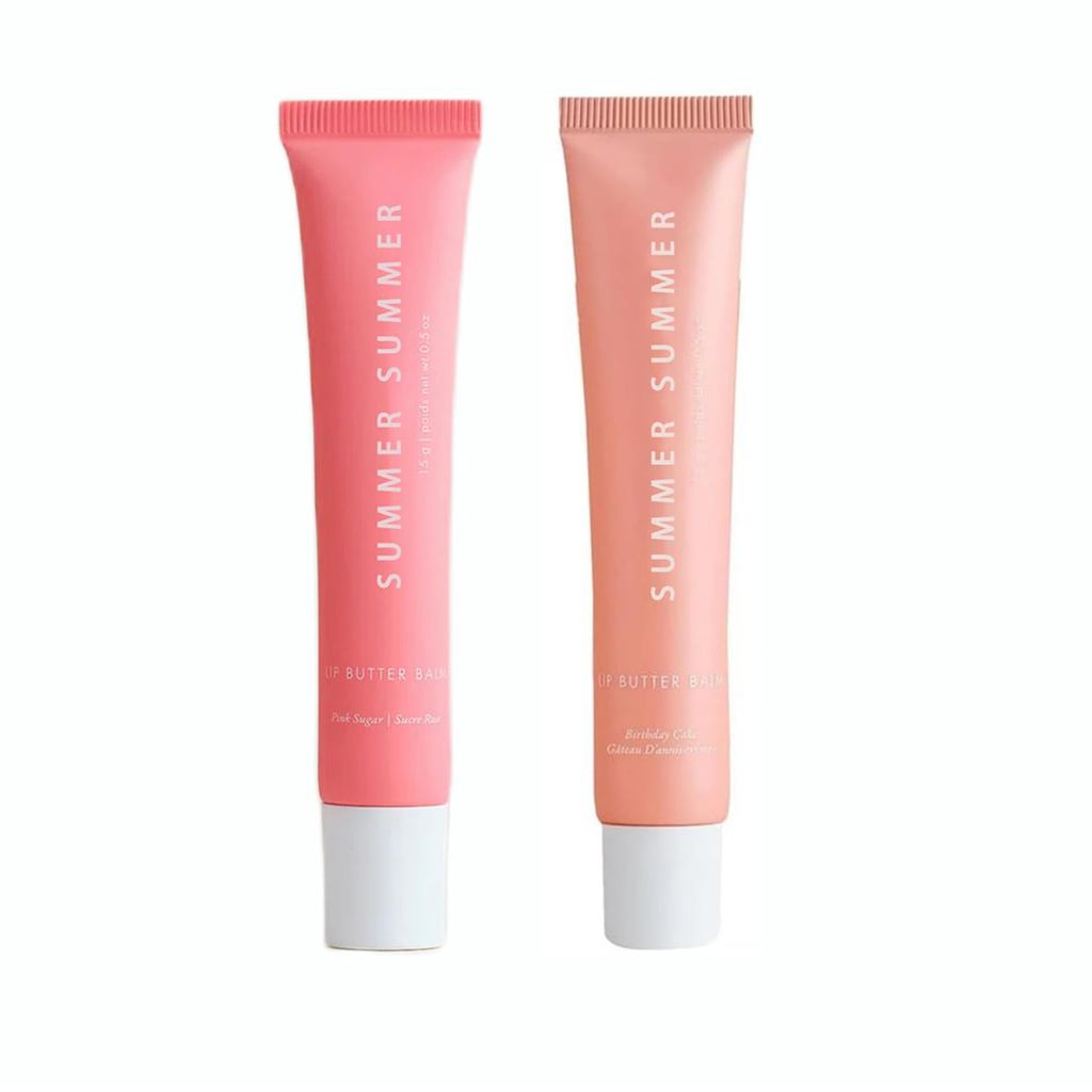 2 Pack Summer Lip Butter Balm Summer Day & Friday Lip Balm Lip Glossy Lip Care for Dry…