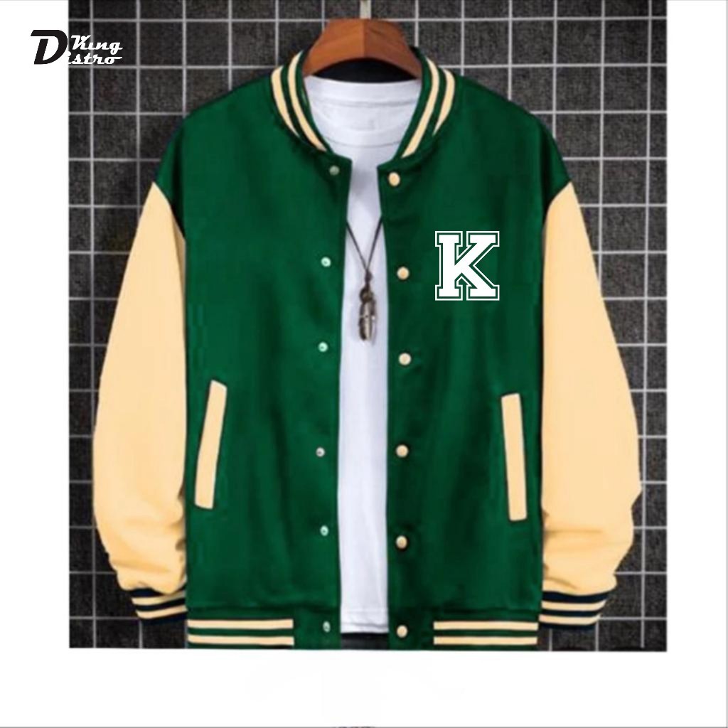 Quality Multi PUTIH White FONT K Button Varsity Baseball Jacket Premium Men Women Latest Korean Essential - Image 4