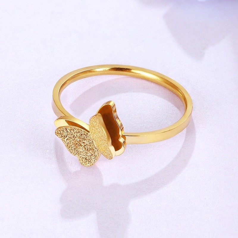 AA5 Cincin Butterfly Emas 916 Tulen Cincin Emas 916 /Cincin Love Emas 916