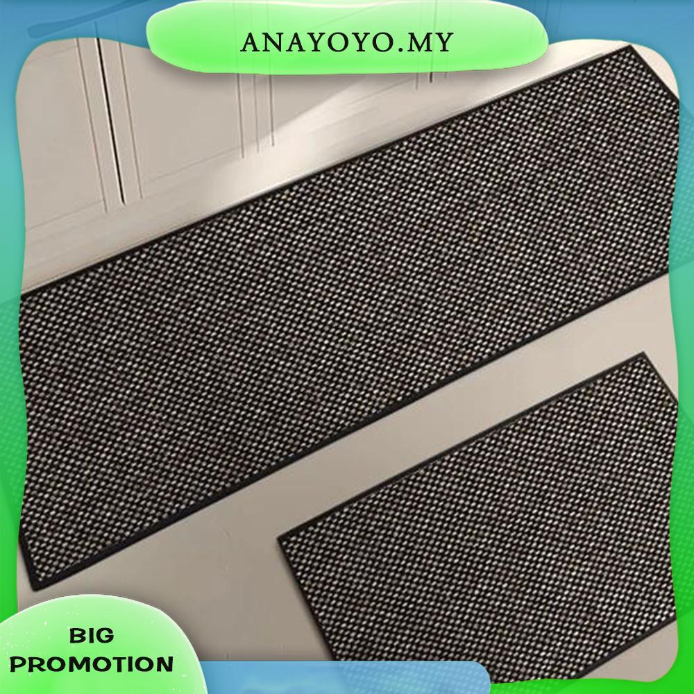 [anayoyo.my] Linen-Look Kitchen Floor Mat Non-slip Woven Kitchen Runner Absorbent Stain Resistant for Floor