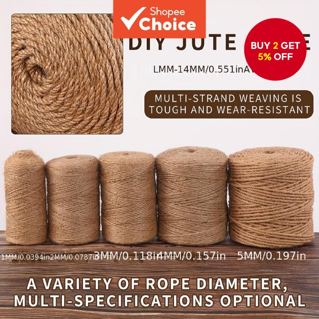 1mm-12mm Handmade Twine Rope For Cat Post DIY Scratching Decorative Eco-Friendly Home Project Pet Furniture Refresh Gift