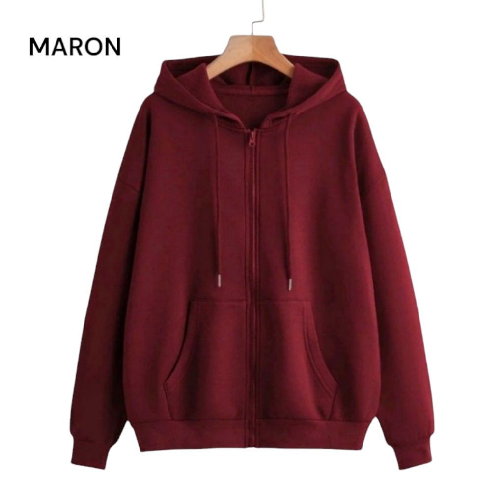 AMSTORE - Plain Jumbo Oversized Zipper Hoodie Jacket for Men and Women L XL XXL XXXL XXXXL XXXXXL