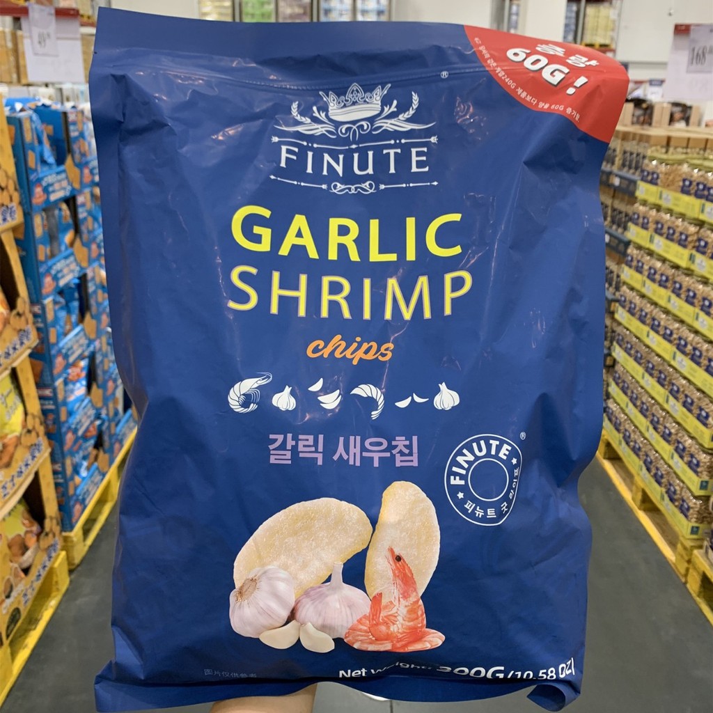 Sam Daigou Garlic Shrimp Chips (Puffed Food) 300g Crispy Refreshing All-Match Casual Snacks