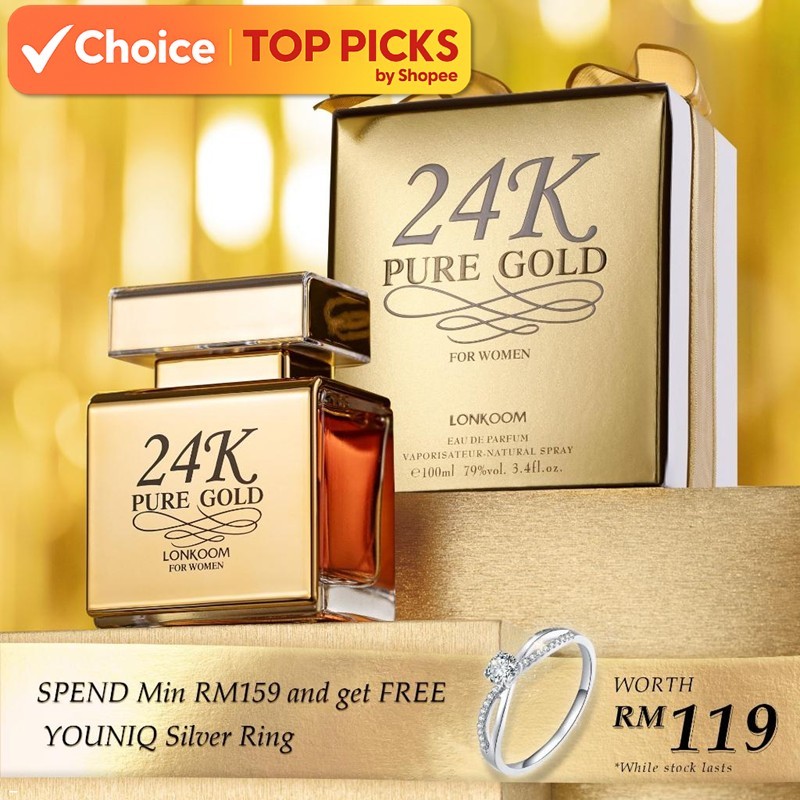 LONKOOM 24K EDP Perfume Longlasting Sex Beauty (100ml)