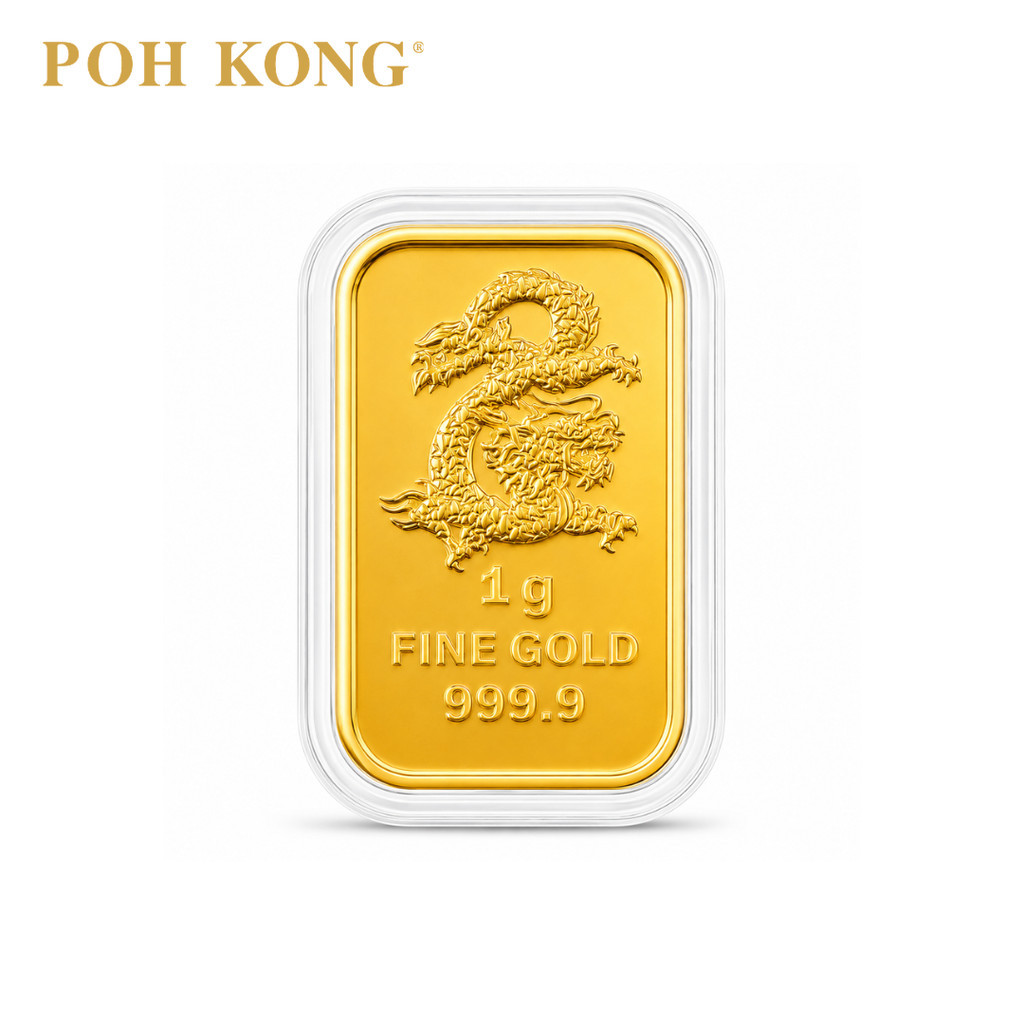 POH KONG 999.9/24K 50th Anniversary Dragon Ascend Fine Gold Bar | Limited&hellip;