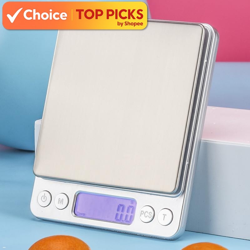 3kg Digital Kitchen Scale – Mini Food Weighing Scale with Tare Function, Compact & Accurate