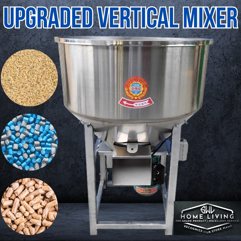 Powder Feed Vertical Mixer Stainless Steel 304 Food Grain Mixer Machine Mesin Penggaul Tepung Makanan不锈钢搅拌机