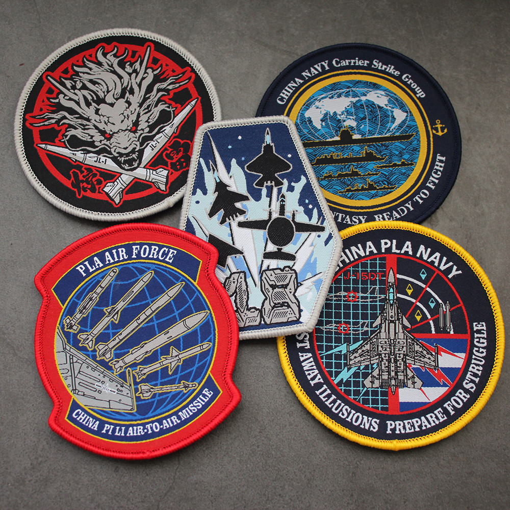 【Customized】NY Fujian Ship 18 Electric Bomb Aircraft Carrier Thunderbolt PLA Weapon Thunder 1 J15DT 3D Velcro Patch /Badges/armband/Emblem Decorative For Jackets Jeans Backpack c