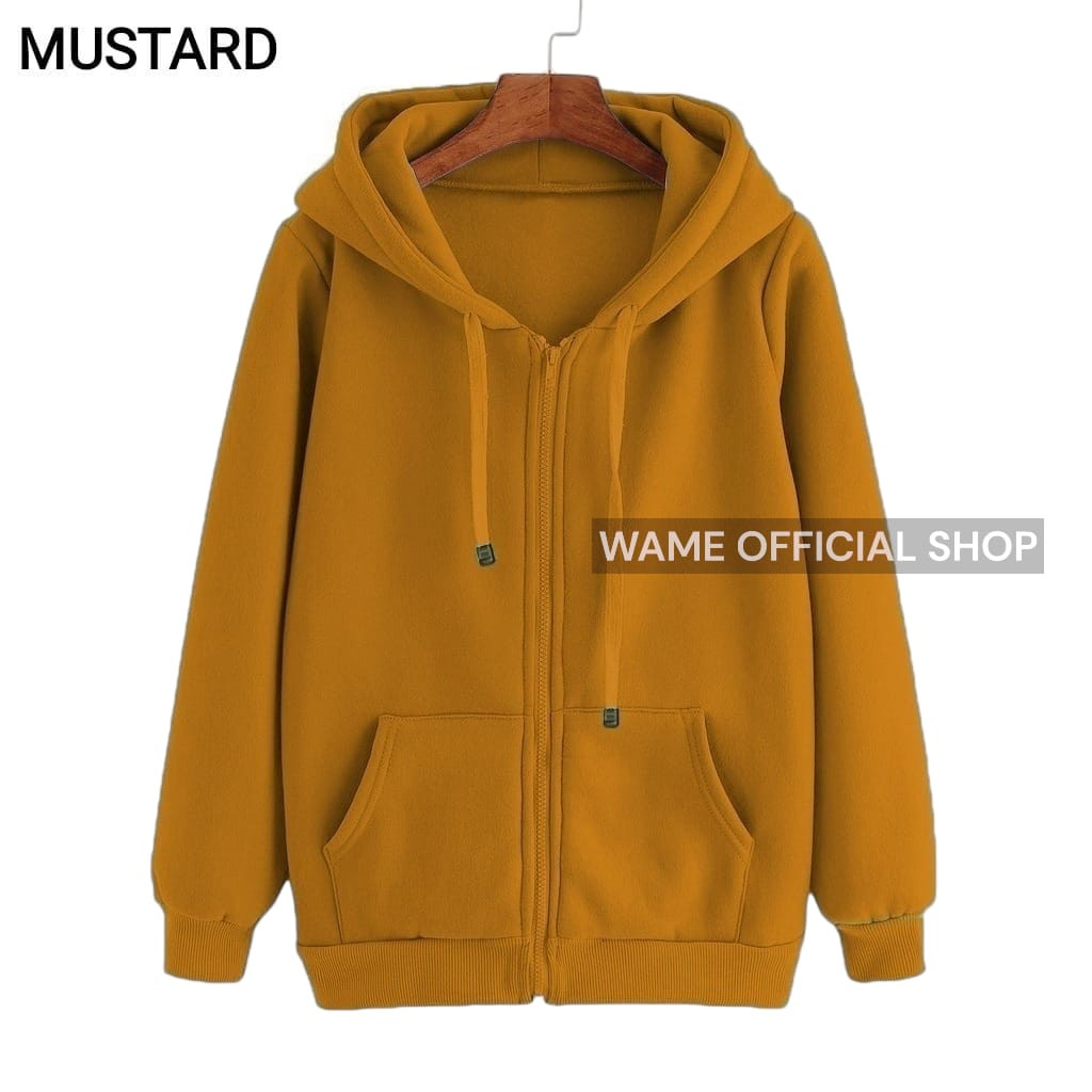 Multi Reliable MERAH Plain zipper hoodie jacket M L XL XXL bright red/ red chili men women wame Quality Must - Image 2