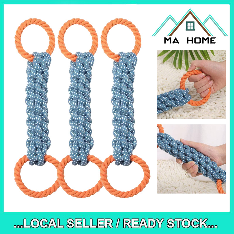 MA Home Mainan Haiwan Durable Cotton Rope Corn Chew Toy Bite-Resistant Pet Tug Toy for Stress Relief and Daily Play
