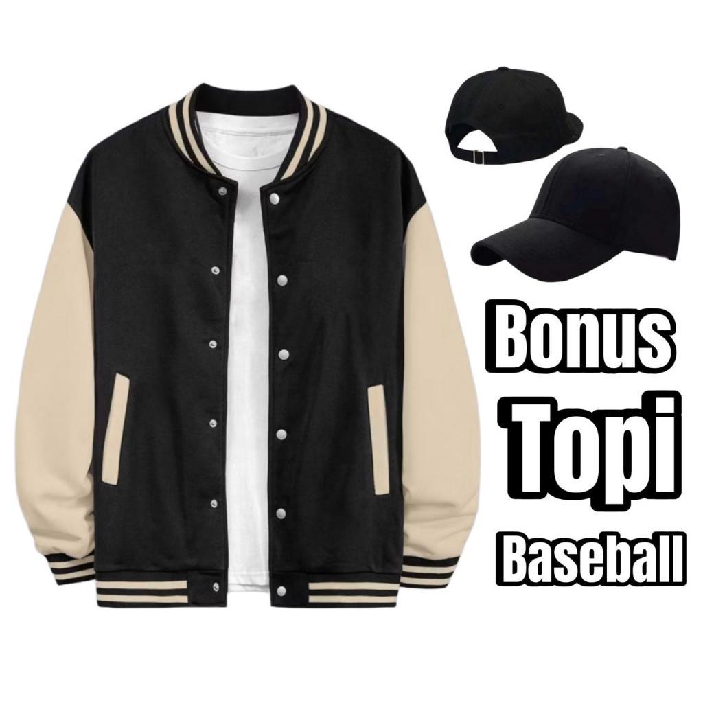 Essential Quality BUY BONUS JACKET Baseball HAT Adult Men's Varsity Plain Buttons Premium Button Men Women Have Multi - Image 4